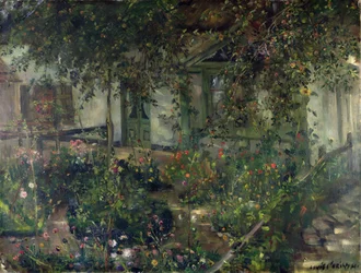 Jardín de flores en flor, 1904